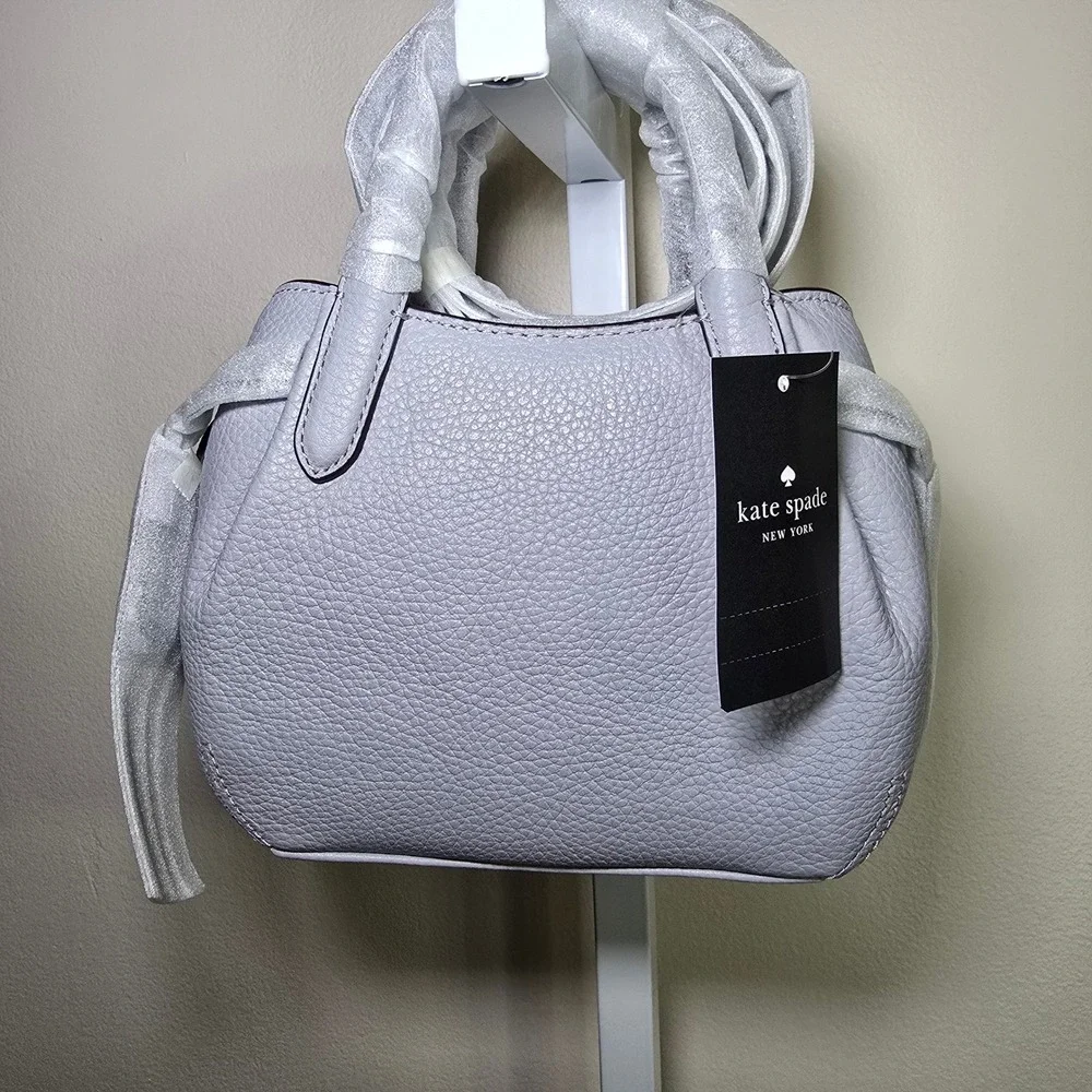 Kate Spade New York Dumplin Mini Satchel Pebble Leather‎ Mountain Grey KI859